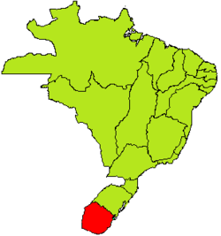 Província Cisplatina (Hoje Uruguai), independente do Brasil durante Governo de Dom Pedro I. Fonte: wikipedia