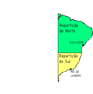 Divisão política administrativa em 1567 no BrasilFonte: Seguindopassoshistoria.blogspot.com