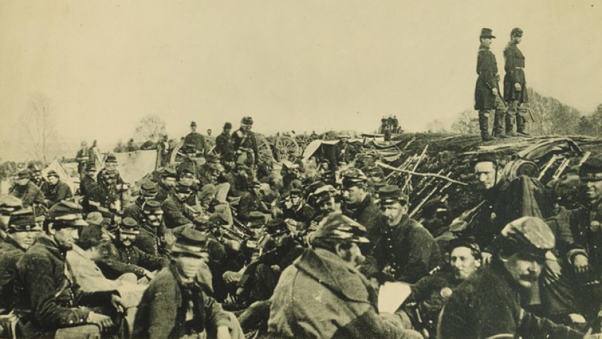Soldados da Uniãoentricheirados na Guerra Civil Norte-AmericanaImagem: Library of Congress/Wikipedia