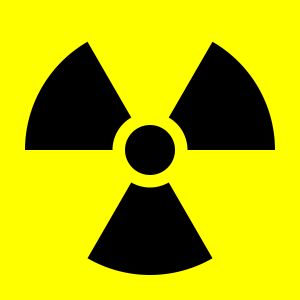 O próprio símbolo da energia nuclear já é sinal de perigo.