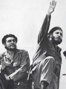 Fidel e Chê se reencontram vitoriosos em Havana. Imagem: Internet.