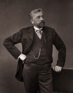 French engineer Alexandre Gustave Eiffel (1832 - 1923), designer of many notable bridges and viaducts and most famously, the Eiffel Tower in Paris. (Photo by Spencer Arnold/Getty Images)