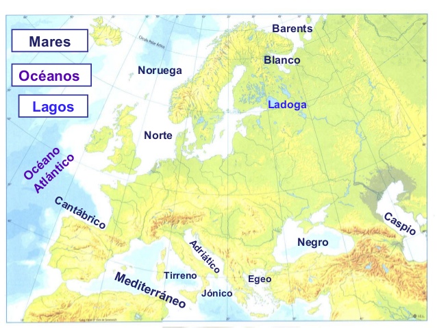 Mapa Fisico Dos Mares Da Europa Mapa Fisico Dos Mares Da Europa